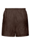 Back image of the Nulle life shorts in brown, by brand Jacqueline de yong