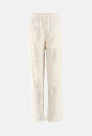 Bsck image of the Turbo pants in off white, by brand Jacqueline de yong