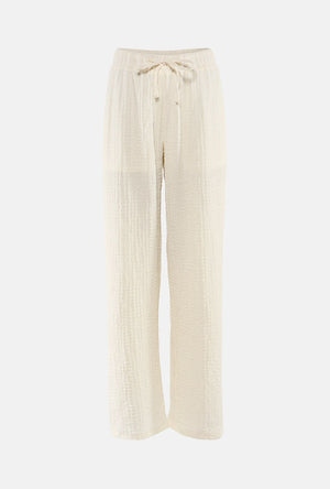 Front image of the Turbo pants in off white, by brand Jacqueline de yong
