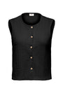 Image of TURBO S/L WAISTCOAT in black, by brand JACQUELINE DE YONG