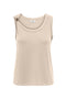 Front image of the Uffa s/l top in beige, by brand Jacqueline de yong