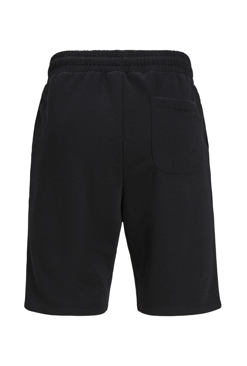 Back image of Gordon bradley sweat shorts in black, by brand Jack&jones