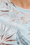 Detail image of the Honolulu aop ss tee in blue, by brand Jack&jones