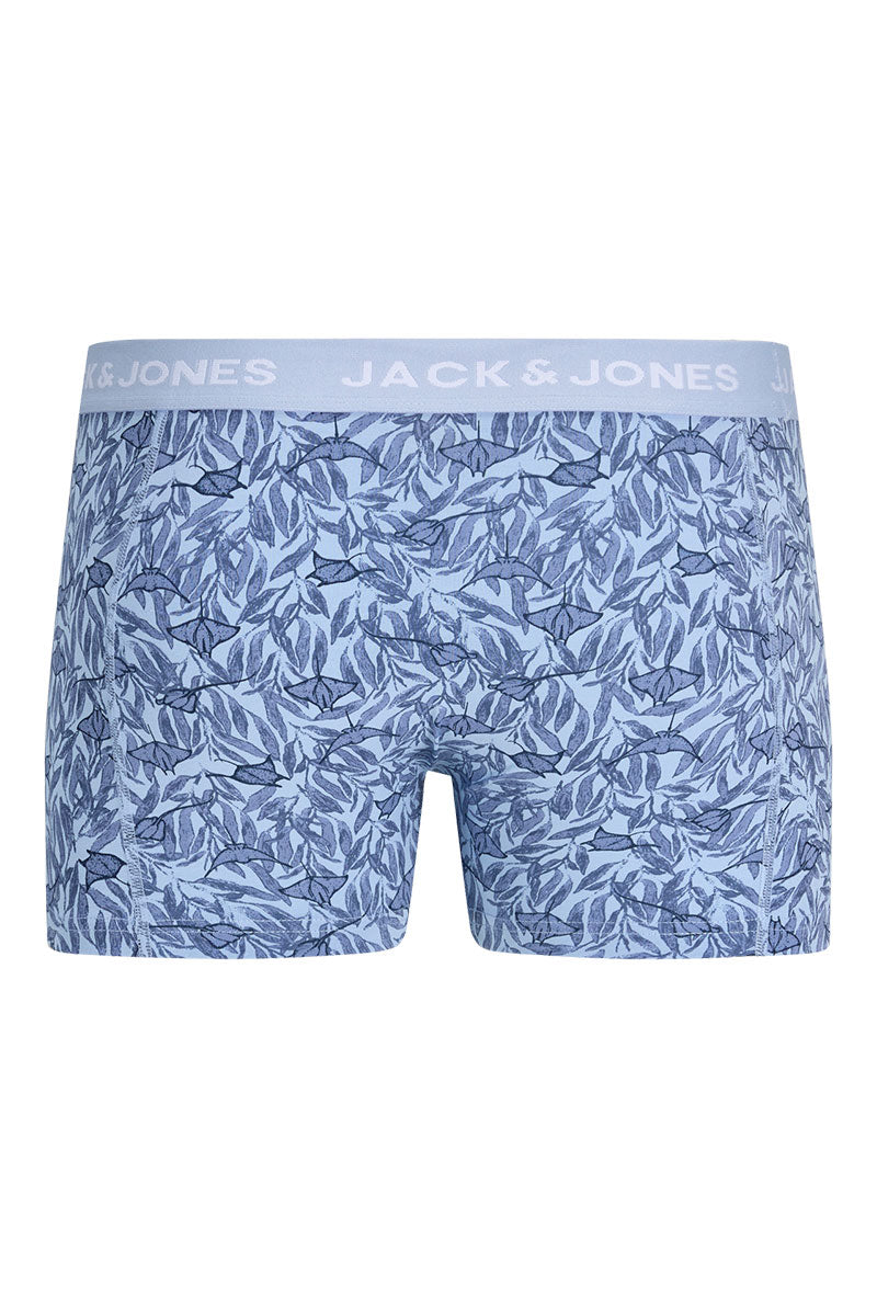 Front image of Jake lemon trunks in navy, by brand Jack&jones