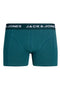 Front image of the Jake lemon trunks in navy, by brand Jack&jones