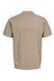 Back image of the Jess knit polo in stone, by brand Jack&jones