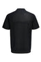 Back image of the Jess knit polo in black, by brand Jack&jones