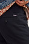 Detail image of the Jack and jones tace linen blend trousers in black, by brand Jack&jones