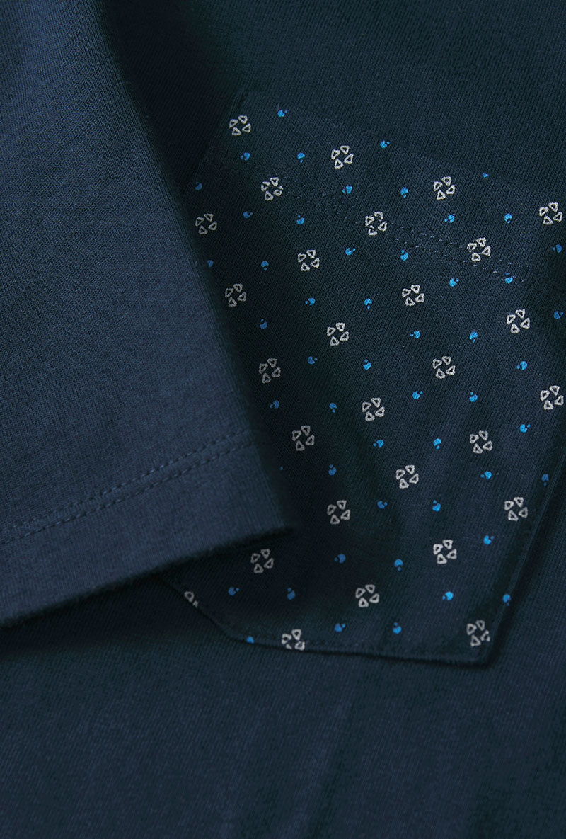 Detail image of Matheo s/s tee in navy, by brand Jack&jones