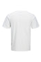 Back image of the Matheo s/s tee in white, by brand Jack&jones