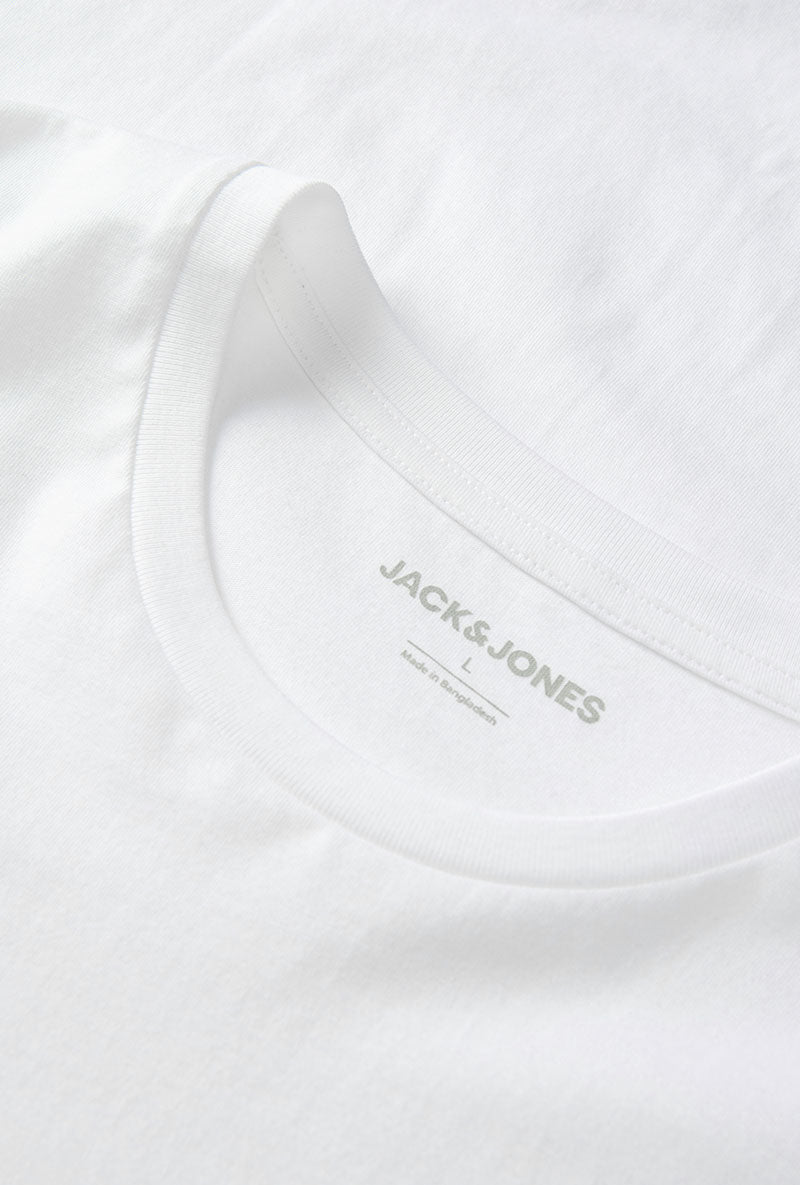Detail image of Matheo s/s tee in white, by brand Jack&jones