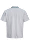 Back image of the Blaze s/s polo in grey, by brand Jack&jones