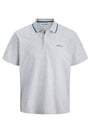 Image of BLAZE S/S POLO in grey, by brand JACK&JONES
