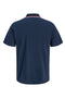 Back image of the Blaze s/s polo in navy, by brand Jack&jones