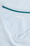 Front image of the Blaze vneck tshirt in blue, by brand Jack&jones