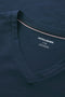 Front image of the Blaze vneck tshirt in navy, by brand Jack&jones