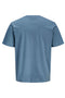 Back image of the Indiana tee ss crew neck in blue, by brand Jack&jones
