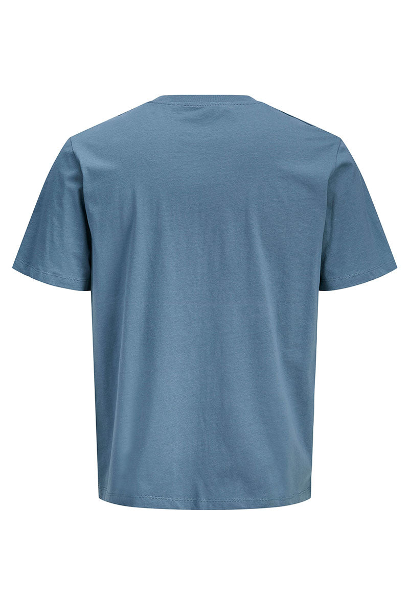 Back image of Indiana tee ss crew neck in blue, by brand Jack&jones