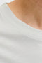 Front image of the Indiana tee ss crew neck in beige, by brand Jack&jones