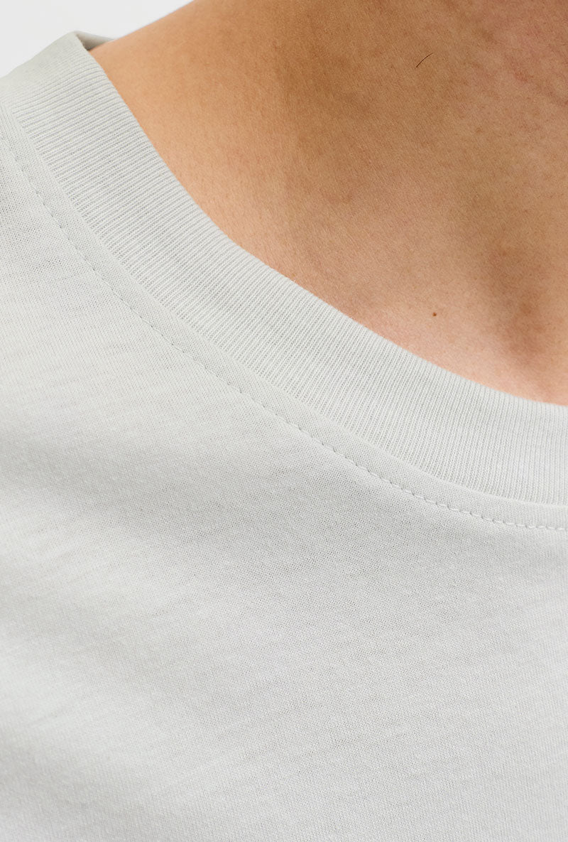 Front image of Indiana tee ss crew neck in beige, by brand Jack&jones