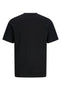 Back image of the Indiana tee ss crew neck in black, by brand Jack&jones