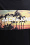 Front image of the Indiana tee ss crew neck in black, by brand Jack&jones