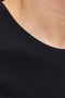 Front image of the Indiana tee ss crew neck in black, by brand Jack&jones