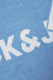 Front detail image of the Logo beach towel in blue, by brand Jack&jones