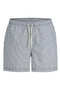 Front image of the Maui ocean seersucker swimshorts in navy, by brand Jack&jones
