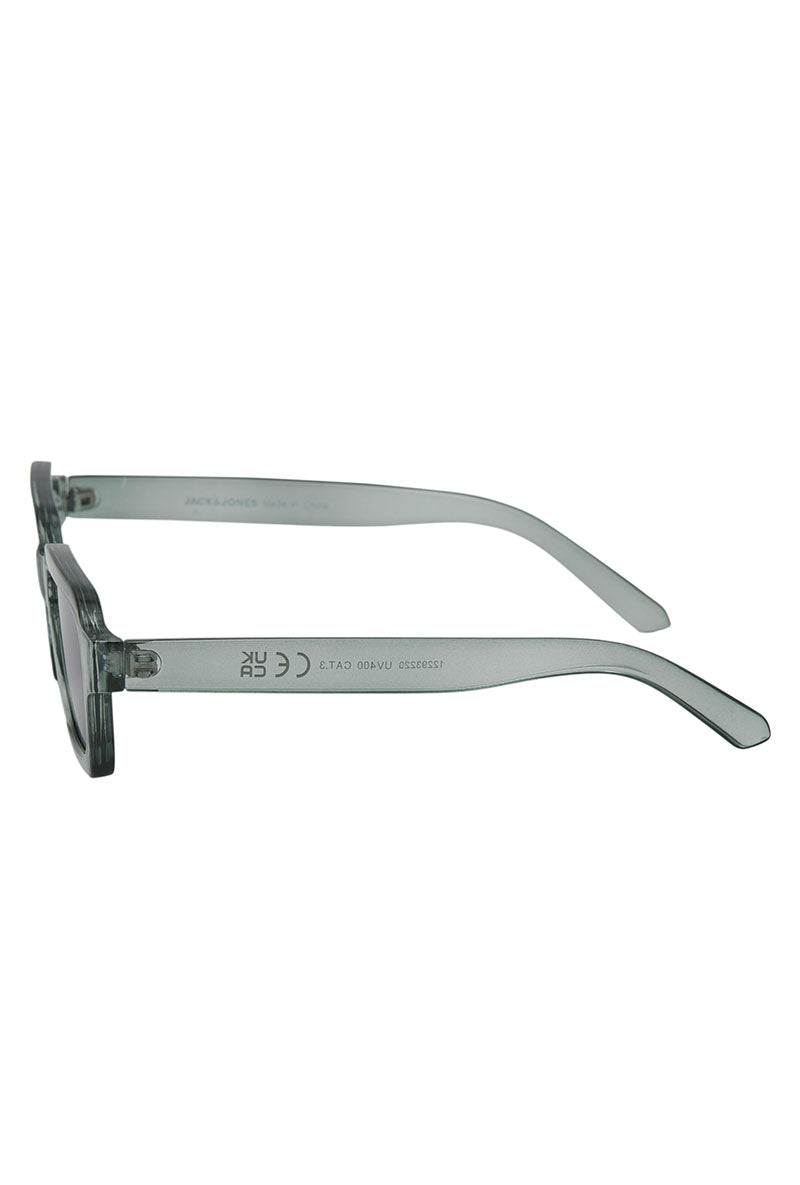Side image of Avey sunglasses in green, by brand Jack&jones