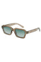 Front image of the Avey sunglasses in light brown, by brand Jack&jones