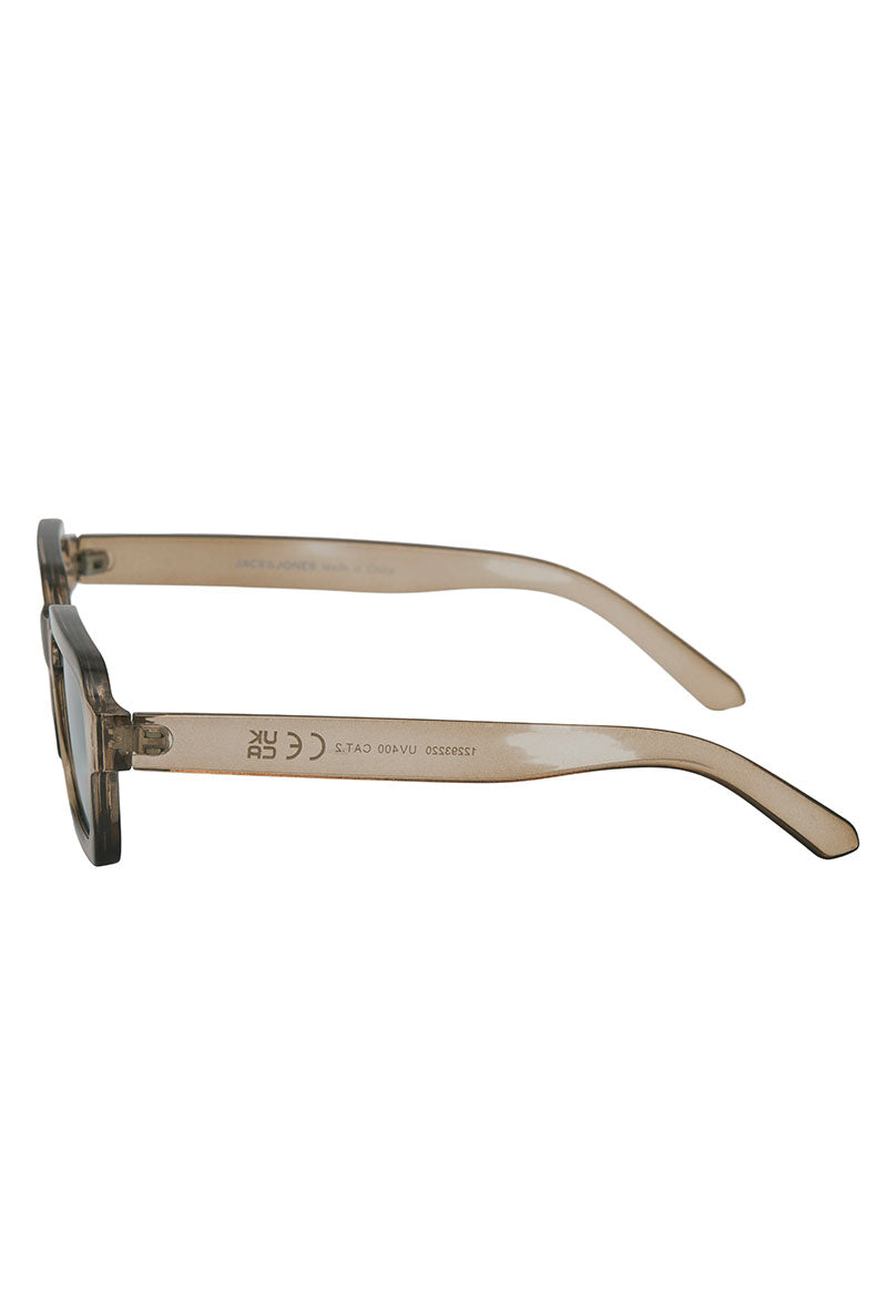 Side image of Avey sunglasses in light brown, by brand Jack&jones