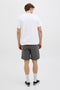 Back image of a model wearing the Jack and jones barbados tee in white, by brand Jack&jones