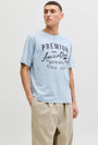 Image of BLU ALEX SS TEE in light blue, by brand JACK&JONES