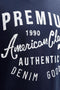 Print detail image of the Blu alex ss tee in navy, by brand Jack&jones