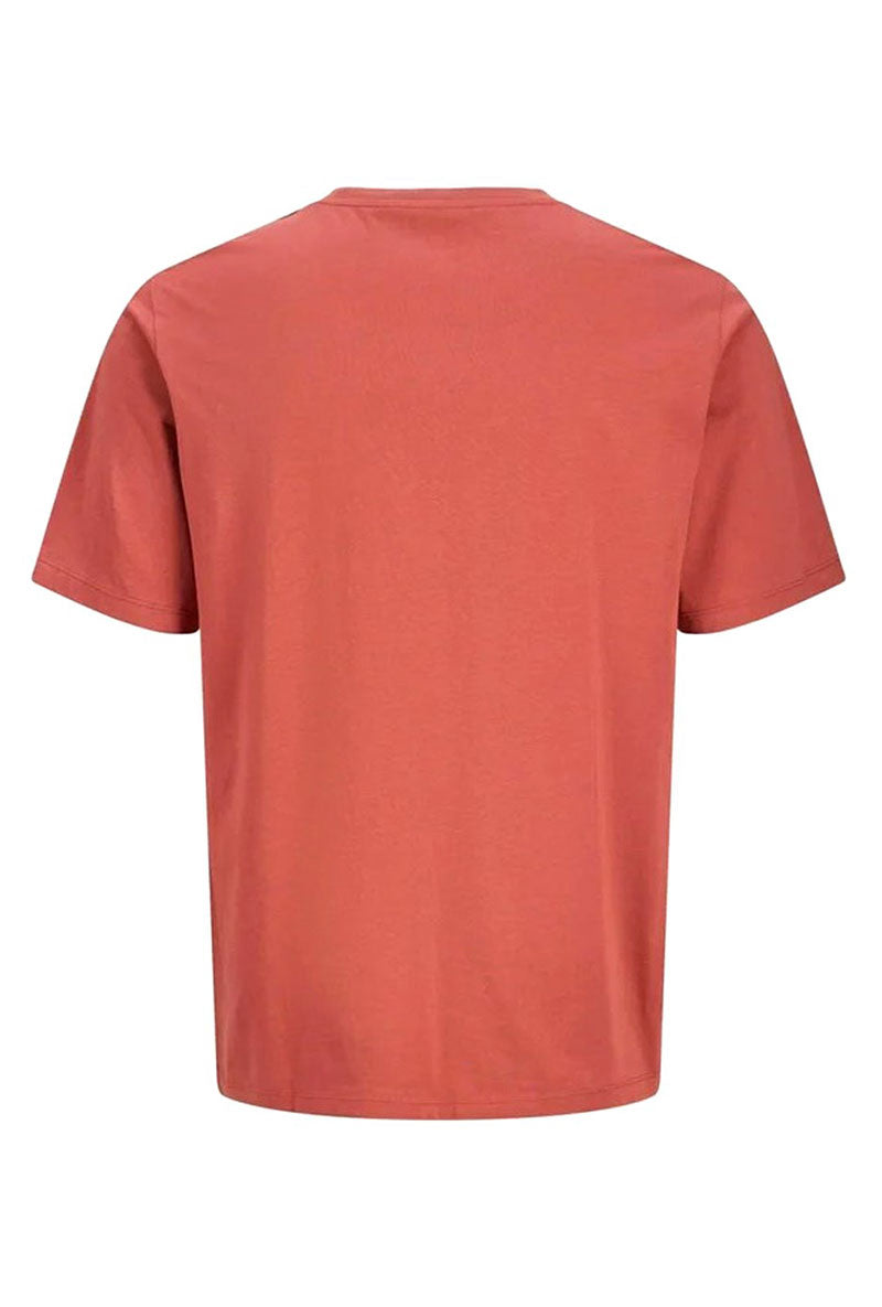 Back image of Blu alex ss tee in red, by brand Jack&jones