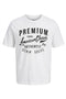 Front image of Blu alex ss tee in white, by brand Jack&jones