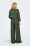 Back image of a model wearing the Jdy pepper palazzo pants in olive, by brand Jacqueline de yong