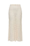 Front image of the Laya lace long skirt in cream, by brand Only