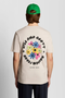 Back image of the Nature graphic tee in beige, by brand Lyle and scott
