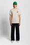 Front image of Nature graphic tee in beige, by brand Lyle and scott