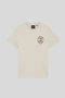 Front image of the Nature graphic tee in beige, by brand Lyle and scott