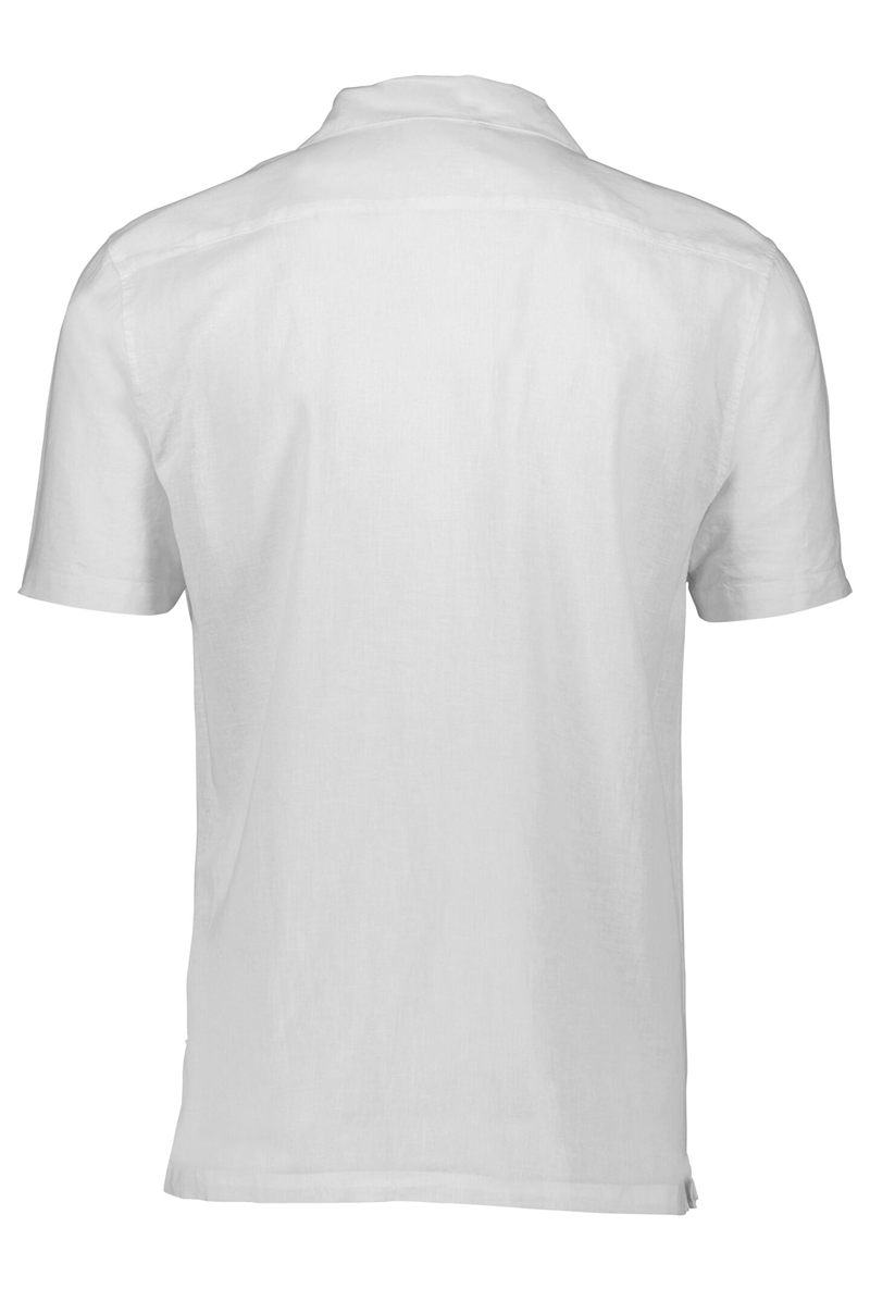 Back image of Casual linen blend resort shirt in white, by brand Lindbergh
