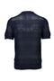 Back image of the Crochet s/s shirt in navy, by brand Lindbergh