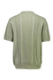 Back image of the Knitted s/s polo in light green, by brand Lindbergh