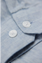 Detail image of the Linen/cotton ls shirt in blue, by brand Lindbergh