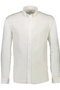 Front image of the Linen/cotton ls shirt in white, by brand Lindbergh