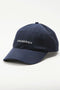 Front image of Logo baseball cap in navy, by brand Lindbergh