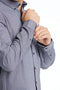 Detail image of the Lindbergh mouline stretch l/s shirt in black, by brand Lindbergh
