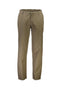 Front image of the Relaxed fit linen trousers in khaki, by brand Lindbergh